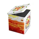square tea tin